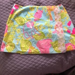 Vintage Lilly Pulitzer reversible wrap skirt